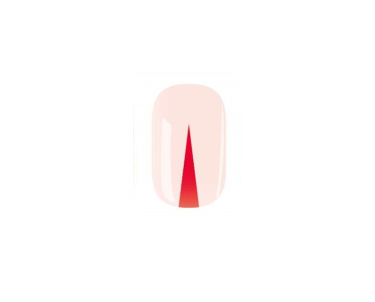 Pink and Red - Peach - Nail Wrap - Dry Nail Polish