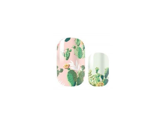 Cactus - Dry Nail Polish - Long Wear Nail Wraps - Nail Strips