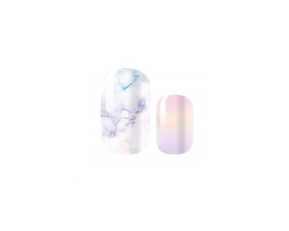 Rainbow Marble - Pastel - Dry Nail Polish - Long Wear Nail Wraps