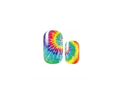 Tie dye Rainbow - Pride - Dry Nail Polish - Long Wear Nail Wraps - Nail Strips