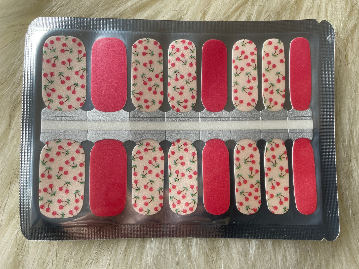 Pink Cherry - Dry Nail Polish - Long Wear Nail Wraps