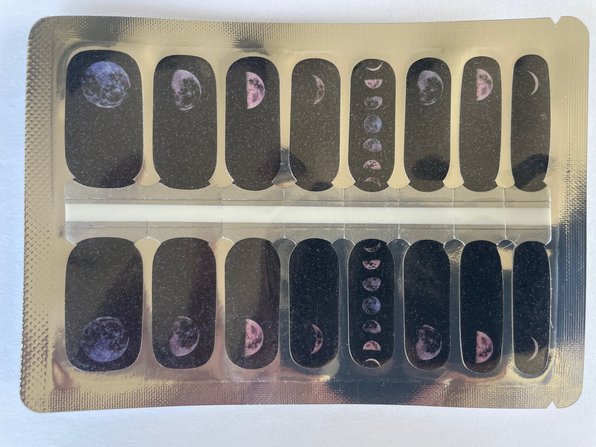 Moon phases - Long Lasting Nail Wraps - Nail Strips - Dry Nail Polish