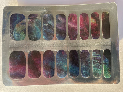 Celestial - Galaxy - Space - Long Lasting Nail Wraps - Nail Strips - Dry Nail Polish