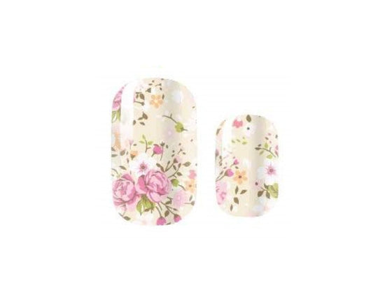 Floral - Flowers - Pink - Nail Wrap - Dry Nail Polish