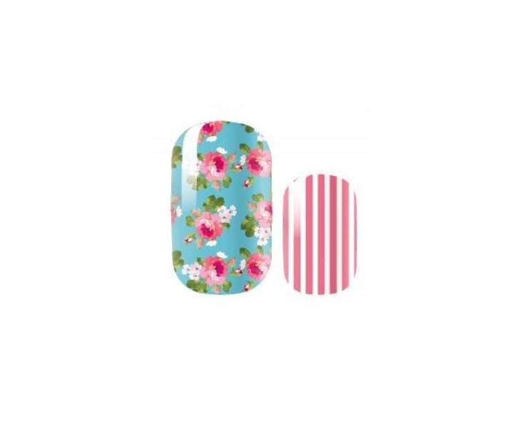 Pink Roses - Dry Nail Polish - Long Wear Nail Wraps