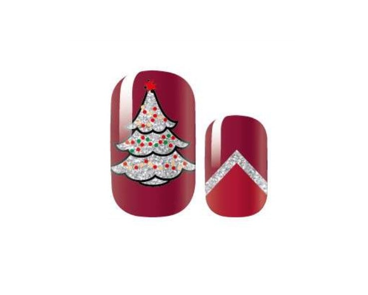 Christmas - Holiday - Red- Nail Wrap - Nail Strip - Dry Nail Polish