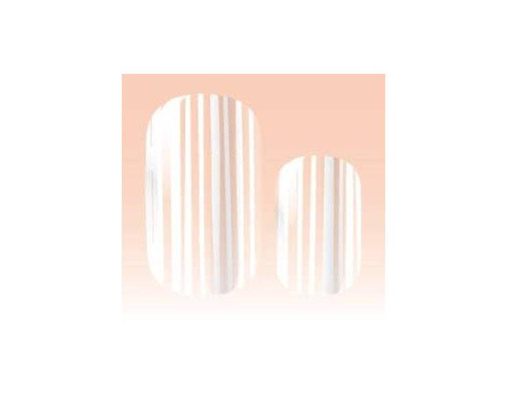 Transparent - White - Minimalist - Dry Nail Polish - Long Wear Nail Wraps