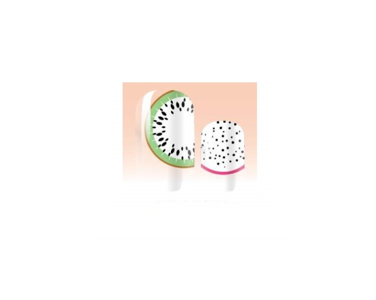 Transparent - Fruit French Manicure - Dry Nail Polish - Long Wear Nail Wraps