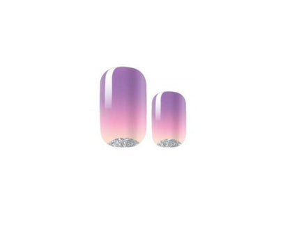 Glitter Ombre Sunset - Dry Nail Polish - Long Wear Nail Wraps - Nail Strips