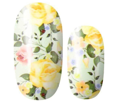 Yellow Roses - Dry Nail Polish - Long Wear Nail Wraps