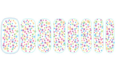 Funfetti - Colorful Polka Dot - Rainbow Nail Wrap - Nail Sticker - Nail Decal - Nail Polish Strips