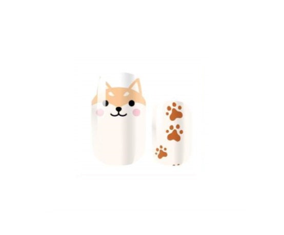 Corgi Dog - Animal Nail Sticker - Nail Wrap - Dry Nail Polish