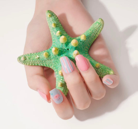 Nail Wraps - Nail Stickers - Nail Decals - Under the Sea - Ocean Creatures - Crabs - Starfish - Octopus