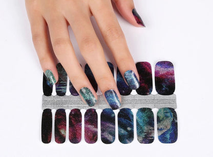 Celestial - Galaxy - Space - Long Lasting Nail Wraps - Nail Strips - Dry Nail Polish