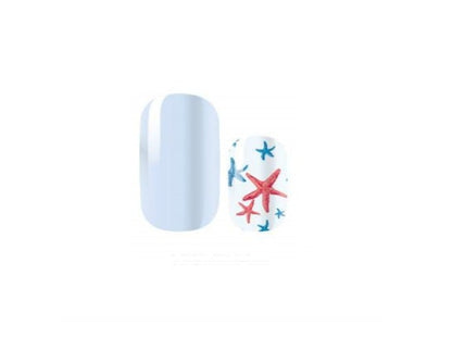 Nail Wraps - Nail Stickers - Nail Decals - Blue and Starfish - Ocean