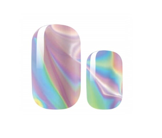 Rainbow Nail Wrap - Rainbow Swirl - Pastel - Dry Nail Polish - Long Wear Nail Wraps