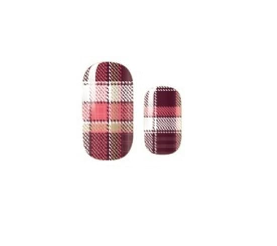 Nail Wraps - Nail Stickers - Red Flannel - Dry Nail Polish - Long Wear Nail Wraps