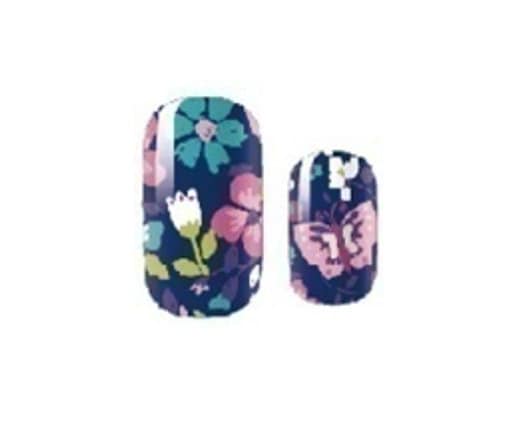 Nail Wraps - Nail Stickers - Blue Floral - Dry Nail Polish - Long Wear Nail Wraps