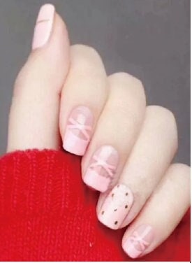 Transparent Nail Wraps - Nail Stickers - Pink Ballerina - Dry Nail Polish - Long Wear Nail Wraps