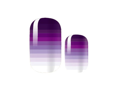 Nail Wraps - Nail Stickers - Purple Gradient - Dry Nail Polish - Long Wear Nail Wraps