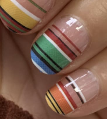 Transparent Nail Wraps - Nail Stickers - Color Stripes - Dry Nail Polish - Long Wear Nail Wraps