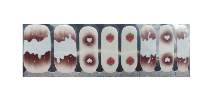 Nail Wraps - Nail Stickers - Bloody Valentine - Long Wear Nail Wraps - Nail Polish Wraps - Nail Decals