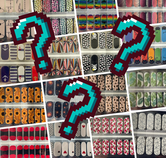 10 Mystery Sets - Nail Wraps - Nail Stickers - 100% Nail Polish Strips - Nail Decals - Mystery Box - Assorted Nail Wraps