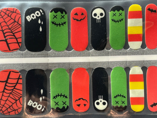 Glow in the Dark Nail Wraps - Nail Stickers - Halloween - Dry Nail Polish - Long Wear Nail Wraps