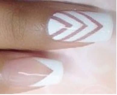 Transparent Nail Wraps - Geometric - Minimalist - Dry Nail Polish - Long Wear Nail Wraps