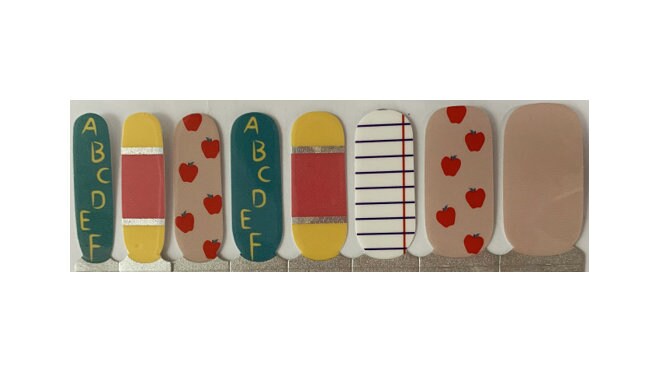 Back to School! Teacher Gift - Nail Wraps - Nail Strips - Nail Decals