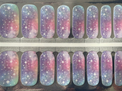 Pastel Sparkle - Dry Nail Polish - Long Wear Nail Wraps - Nail Stickers